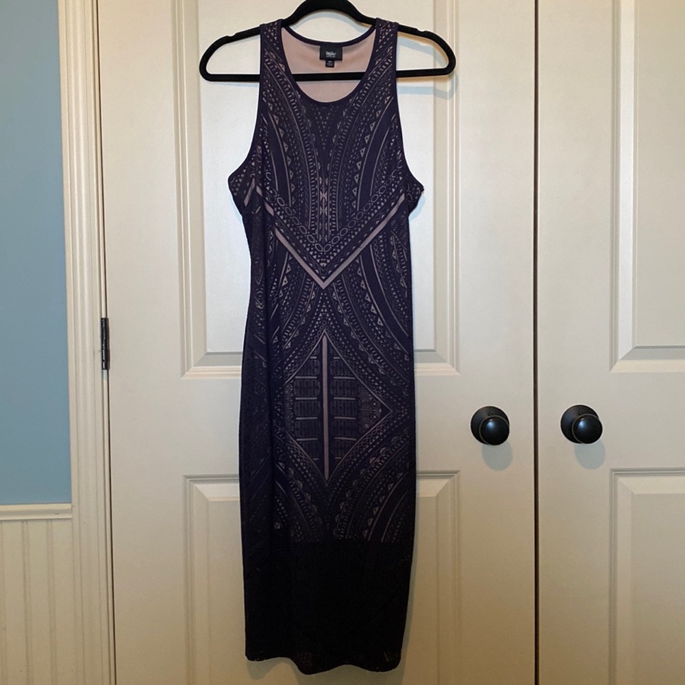 Navy Blue sheer dress